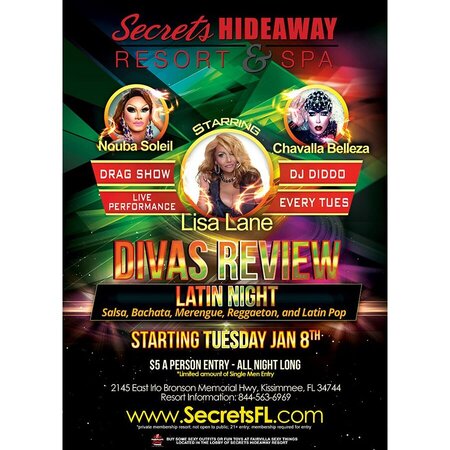 Divas Review Latin Night