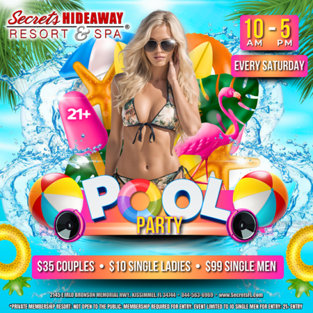 Pool Party 10am - 5pm - Spring Fling™